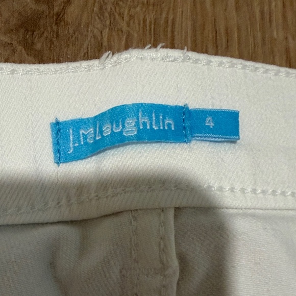 J. McLaughlin White Straight Jeans size 4 - Picture 2 of 9